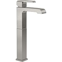 Delta Faucet Ara Vessel Sink Faucet, Single Hole Bathroom Faucet Brushed Nickel, Single Handle Bathroom Faucet, Stainless 767LF-SS, 14.63 x 2.00 x 5.38 inches Delta Faucet Ara Vessel Sink Faucet, Single Hole Bathroom Faucet Brushed Nickel, Single Handle Bathroom Faucet, Stainless 767LF-SS, 14.63 x 2.00 x 5.38 inches