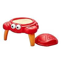 Step2 Crabbie Sand Table for Toddlers - Durable Outdoor Kids Activity Game Sandbox Toys with Lid and Accessory Set