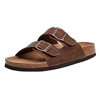 CUSHIONAIRE Women's Lane Cork Footbed Sandal With +Comfort,