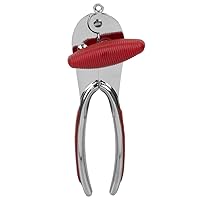 Home Basics Zinc Can Opener with Rubber Grip