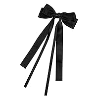 Double Layer Ribbon Hair Clip Women Korean Bowknot Long Ponytail Clip Sweet Girls Hairpin Barrettes Headwear Gift Hairpin