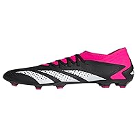 adidas Unisex Predator Accuracy.3 Firm Ground Soccer Shoe, Black/White/Team Shock Pink, 12 US Men
