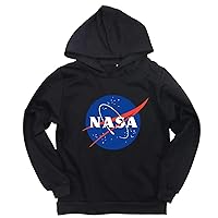 Kids Casual Classic NASA Pullover Long Sleeve Sweatshirts with Hood Cotton Hoodies for Boys,Girls(1-14Y)
