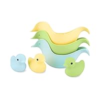 Duck Rinse Cups and Squirties Bath Toy Bundle