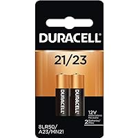 Duracell 12 Volt Alkaline Alarm Remote Battery MN21 / A23 2 Pack(Counts 1)