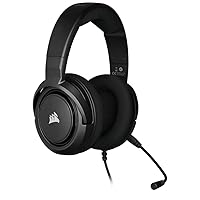Corsair HS45-7.1 Virtual Surround Sound Gaming Headset w/USB DAC - Memory Foam Earcups - Discord Certified - Works with PC, Xbox Series X, Xbox Series S, PS5, PS4, Nintendo Switch, MacOS - Carbon