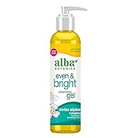 Alba Botanica Even & Bright Cleansing Gel, 6 Oz (Packaging May Vary)