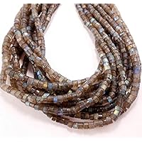 1 Strands Lot, GT 751 AAA Quality Labradorite Faceted Heishi Cut Rondelle Loose Gemstone Beads, Strand 13