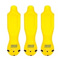 Soccer Innovations Inflatable Portable Training Defender with Pump, 6-Foot 3-Inch, Yellow, Set of 3
