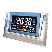 Multi-Function Display Weather Color Screen Forecast, Indoor Outdoor Humidity Temperature Alarm Clock
