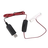 Type C USB to 1.5V Power Cable for LR6/AM3/AA for LED Light Radio Electronic Toy UsbC Type-C USB- Power Cable with Switch Type C USB to 1.5V LR6/AM3/AA