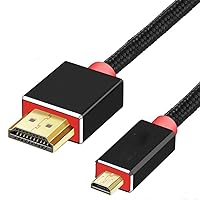 BAILAI Micro to Cable 2.0 4K 60Hz 1080p 3D 1m 2m High Speed Adapter for Camera Tablet PC HDTV PC Micro (Size : 1M)