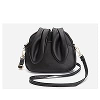 Bucket Bag, Universal One Shoulder Messenger Bag, Fashionable Phone Bag for Women, Black