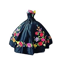 Black Sweetheart Quinceanera Formal Dresses Cocktail Sweet 15 16 Sexy Satin Flowers Embroidered Ruched Corset 6