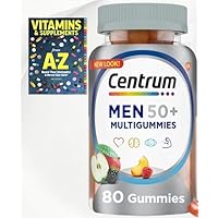 Centrum Multigummies 50 Plus, Multivitamin Supplement Gummies, Assorted Fruit,with Vitamin D3, B Vitamins + Includes Better Guide Vitamins SUPLLEMENTS Exclusive