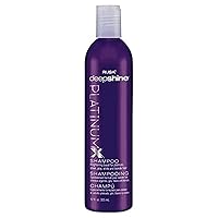 Deepshine Platinum Shampoo, 12 Oz, Gentle Cleansing Shampoo, Brightening Boost for Platinum, Silver, Gray, White, and Blonde Hair, Removes Yellows, Brightens Hair Color