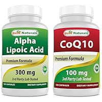Best Naturals Alpha Lipoic Acid 300 mg & COQ10 100 mg