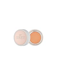 FLOWER Beauty Chill Out Smoothing Color Correcting Cream - Conceals + Brightens Dark Circles - Hydrates + Moisturizes Skin - Makeup Infused With Vitamin E + Jojoba (Medium Peach)