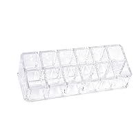 lipstick holder 12 Sections Makeup Case Acrylic Cosmetic Organiser Lipstick Display Box Drawers Makeup Jewelry Display Case