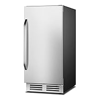 Outdoor Beverage Refrigerator Cooler 15 Inch,127 Cans Beverage Fridge with French Door Under Counter Built-in or Freestanding, Equipped with Powerful and Quiet Compressor, Perfect for Beer, Cola