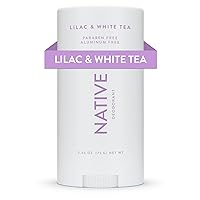 Native Deodorant Contains Naturally Derived Ingredients, 72 Hour Odor Control | Seasonal Scents for Women and Men, Aluminum Free with Baking Soda, Coconut Oil and Shea Butter | Lilac & White Tea