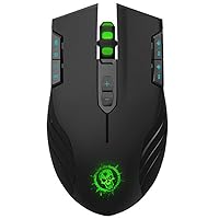 Wireless Gaming Mouse – Shirui C30 E-Sport Professional Gaming Mouse Mice 11 Buttons 3 DPI Levels Adjustable with 4 Colour LED Light for Windows and Mac