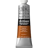 Winsor & Newton Artisan Water Mixable Oil Colour, 1.25-oz (37ml), Burnt Sienna