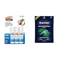 Palmer's Cocoa Butter Moisturizing Swivel Stick (Pack of 3) & DenTek Triple Clean Advanced Clean 150 Count Floss Picks Bundle