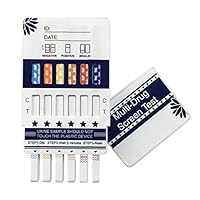 6 Panel Dip Card Kit, Pack of 5 Units, Test for THC, COC, OPI, AMP, mAMP, BZO, FDA Cleared