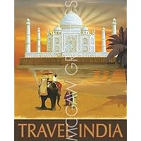 Travel India by KEM McNair, Art Print Poster, Paper Size 14