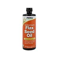 NOW Foods - Flax Seed Oil Organic Non-GE - 24 oz.