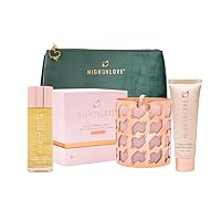 Sensual Bath Oil + Sensual Massage Candle + Soft Touch Hand Cream + Velvet Bag, Gifts for Women, Gift Set for Couples