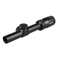 1.5-5x20 1-inch Tube Rifle Scope for Hunting and Tactical Shooting 100% Waterproof Fogproof Shockproof Construction with Wide Filed of View