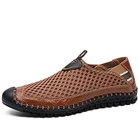 Men's Loafers Penny Loafer Flats Driving Shoes Sneakers Slip On Pull-on Air Mesh Spring Summer Low-top Sport Light Breathable Handmade Fabric Fashion