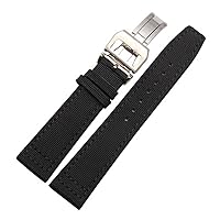 20mm 21mm 22mm Canvas Leather Watch Band Strap Fits For IWC PILOT'S WATCHES PORTUGIESER PORTOFINO FAMILY