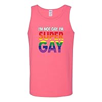 Im Not Gay Im Super Gay Tank Tops LGTBQ Gay Pride Novelty Tanktop