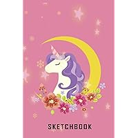 Unicorn Sketchbook -Sketchbook,Notebook-108 Pages With Blank Paper ,Cute Unicorn Sketchbook for Girls: Notebook Planner - 6x9 inch Daily Planner ... Do List Notebook, Daily Organizer, 114 Pages