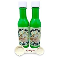 Wyked Yummy Garlic Juice Bundle with (2) 5 oz Bottles of Howard’s Garlic Juice and (1) All in One Plastic Measuring Spoon