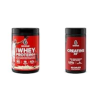 Elite 100% Whey Protein Plus Vanilla Cream 1.8lbs & Creatine Pills X3 Creatine Capsules Muscle Builder for Men Women