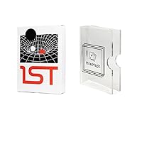 MilesMagic 1st V4 Playing Cards (Red) Limited Edition Poker Collectible Rare Cardistry Deck by Chris Ramsay with Crystal Clear Acrylic Transparent Card Storage Protector Clip