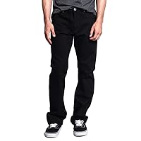 Victorious Mens Straight Fit Color and Raw Denim Jeans