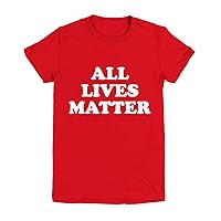 All Lives Matter Clothing Graphic Classic Tops Tees Girls Boys Youth Tee Red T-Shirt
