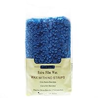 Hard Wax Beans for Face, Underarms, Brazilian, Bikini Hair Remover 17.6 Ounce (Blue)