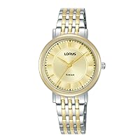 Lorus Women's watch. Quartz movement with 3 hands, water resistance of 5 ATM, steel bracelet with round shape – reflect your style with precision and durability