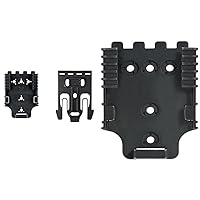 QLS 1-2 Quick Locking System Kit, Platform Attachment for Duty Holsters and Accessories with Locking Fork and Receiver Plate - Level 1 Retention, Black