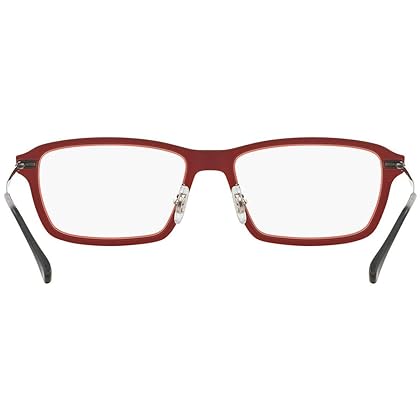 Ray-Ban RX7038-5456 Eyeglasses, Dark Matt Red Frame 53mm w/Clear Demo Lens