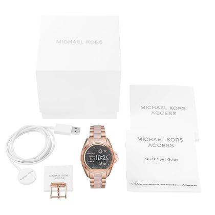 Michael Kors Access, Women's Smartwatch, Bradshaw Rose Gold-Tone and Blush Stainless Steel, MKT5013
