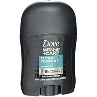 DOVE MEN + CARE Antiperspirant Deodorant Stick Clean Comfort 48-Hour Sweat & Odor Protection Antiperspirant for Men With 1/4 Moisturizing Cream 0.5 oz (Packaging May Vary)