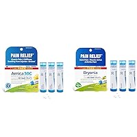 Homeopathic Arnica Montana 30C for Muscle Pain Relief & Bryonia 30C for Joint Pain Relief - 3 Count & 3 Pack