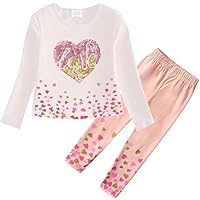 VIKITA girls clothes toddler outfits - little kids shirts & leggings winter fashion clothing sets, cute birthday gifts